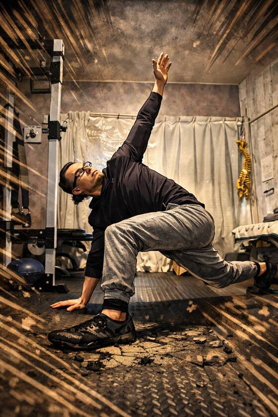 胸郭股関節体操